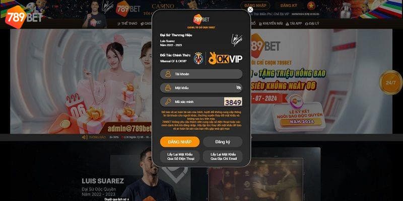 Chú ý quan trọng khi 789Bet đăng nhập