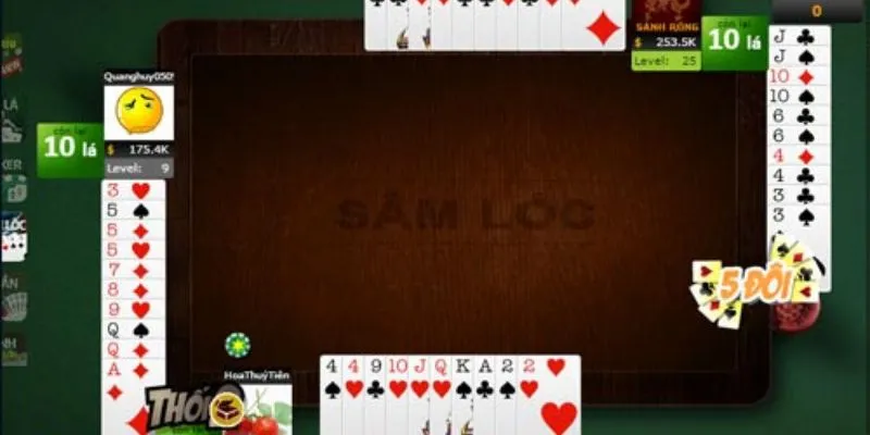 Các tình huống nổi bật khi chơi sâm 