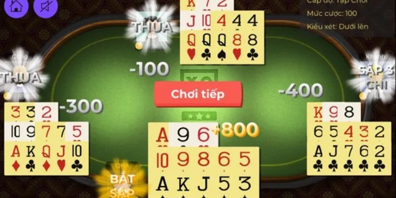 Cách xếp bài mậu binh thông minh 