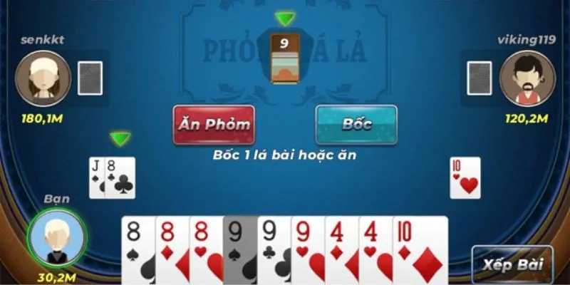 Kể tên các loại bài phỏm phổ biến