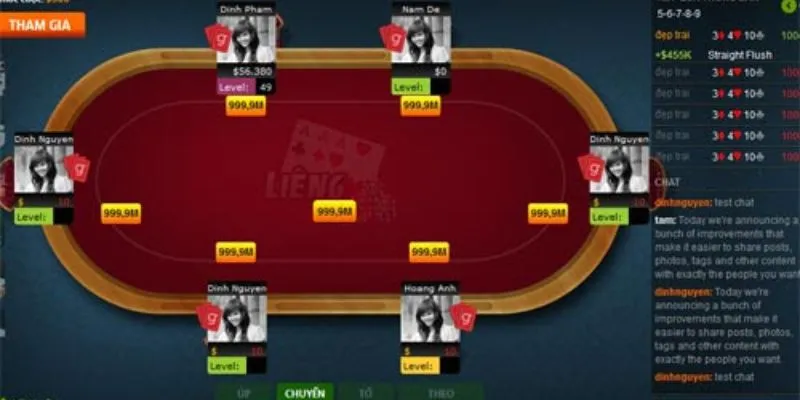 Cách phân biệt các loại bài trong liêng 