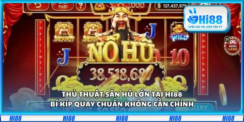 Thủ thuật săn hũ lớn tại Hi88: Bí kíp quay chuẩn không cần chỉnh
